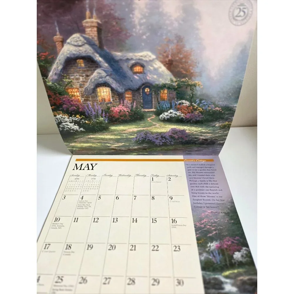 Thomas Kinkade 2009 Special Collectors Edition Calendar COA Landscape Prints
